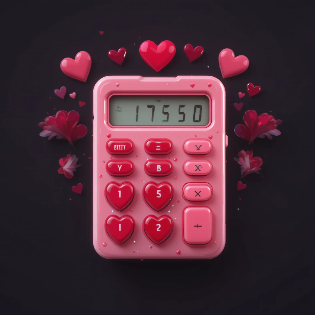 This image is about love calculator logo,